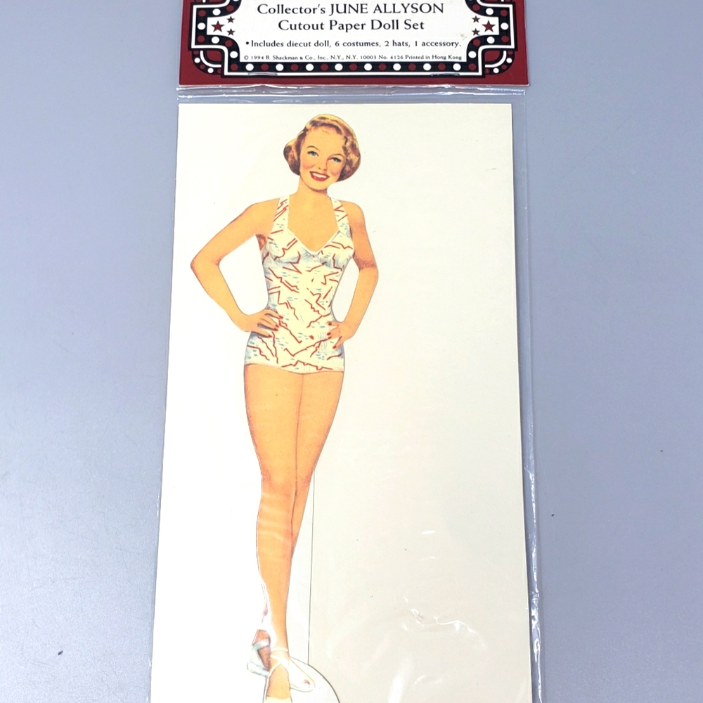 June Allyson Celebrity Cut-Out Paper Dolls